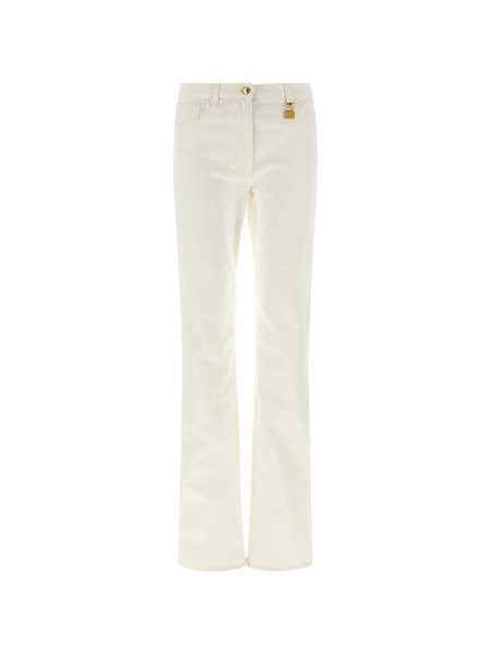 Pantaloni evazati Elisabetta Franchi albi