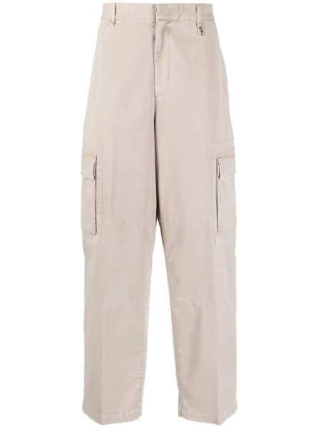Pantaloni evazati Fendi neutri