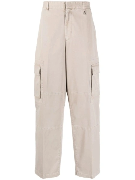Pantaloni evazati Fendi neutri