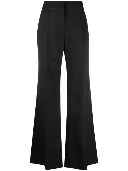 Pantaloni evazati Givenchy negri din mohair si lana