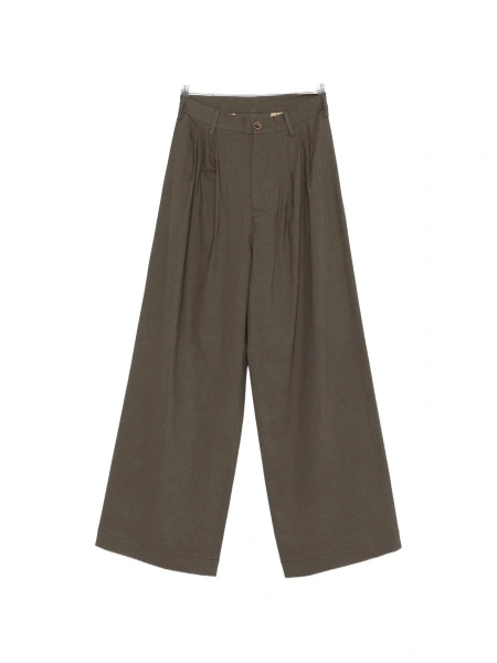 Pantaloni evazati UMA WANG verzi