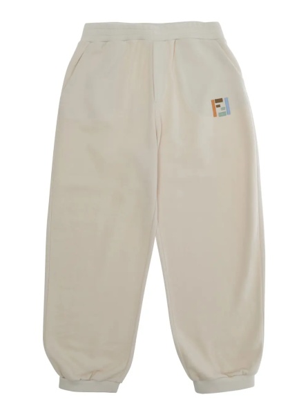 Pantaloni Gray Pants with FF Logo and Pockets in Cotton Boy