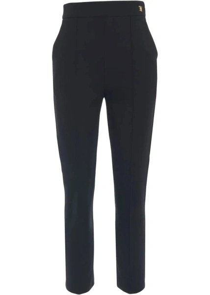Pantaloni High-waist slim fit trousers