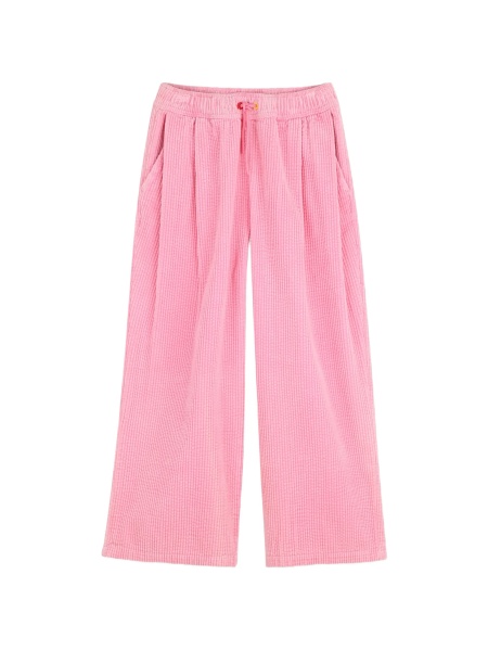 Pantaloni Kenzo roz din bumbac