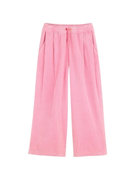 Pantaloni Kenzo roz din bumbac