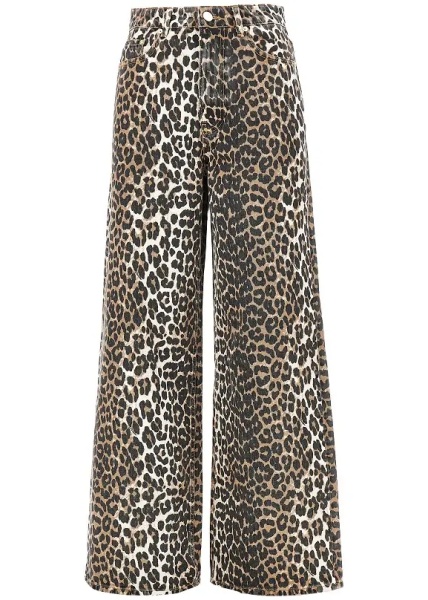 Pantaloni Leopard-print 'Lari' jeans