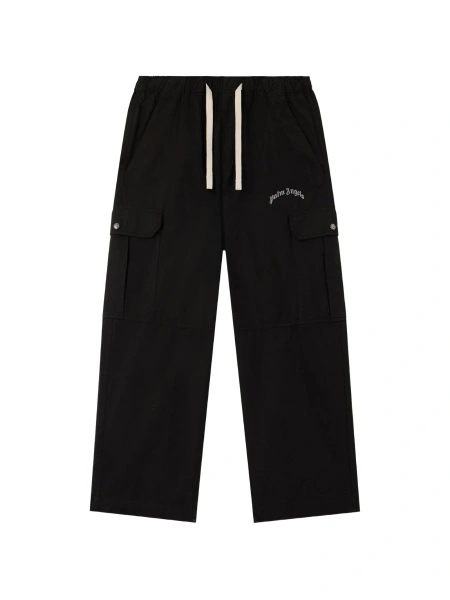 Pantaloni loose fit Palm Angels negri