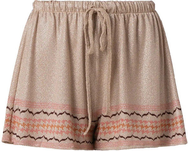 Pantaloni Lurex shorts