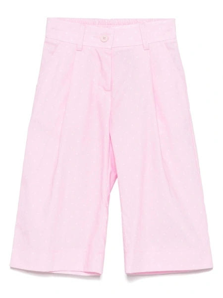 Pantaloni Monnalisa roz din bumbac