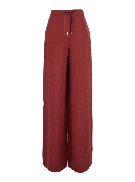Pantaloni 'PELOTA' Red Pants with Elastic Waistband and Drawstring in for Women