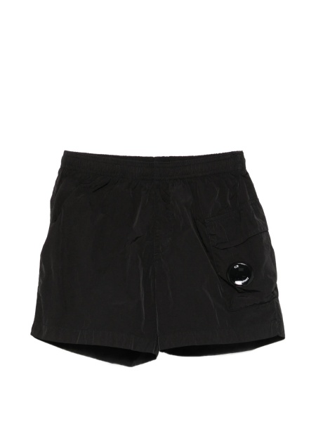 Pantaloni scurti C.P. Company negri din poliamida
