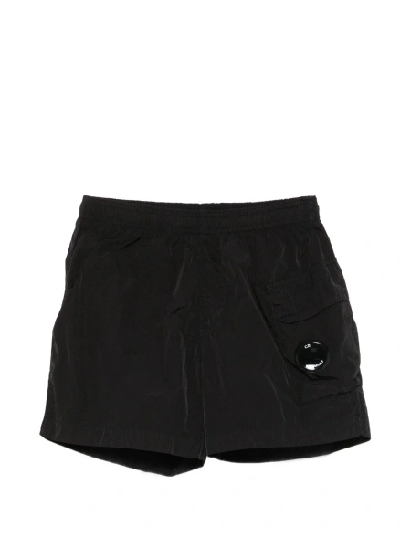 Pantaloni scurti C.P. Company negri din poliamida