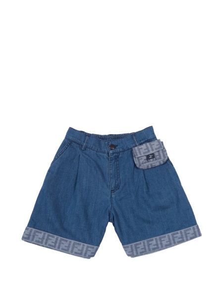 Pantaloni scurti Fendi albastri