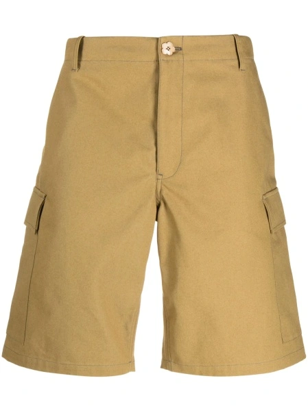 Pantaloni scurti Kenzo verzi din bumbac