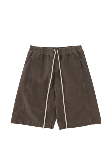 Pantaloni scurti Rick Owens maro din bumbac