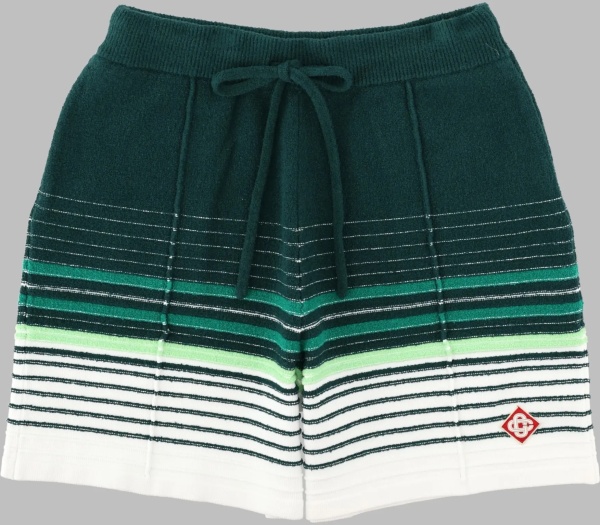 Pantaloni Shorts A Righe Bouclé