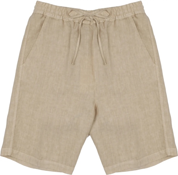 Pantaloni Shorts In Lino
