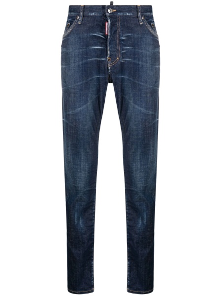 Pantaloni slim fit DSQUARED2 albastri