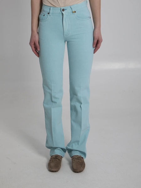 Pantaloni Straight Leg Jeans In Denim