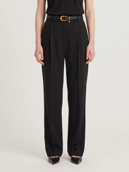 Pantaloni Striped Satin Crepe Trousers