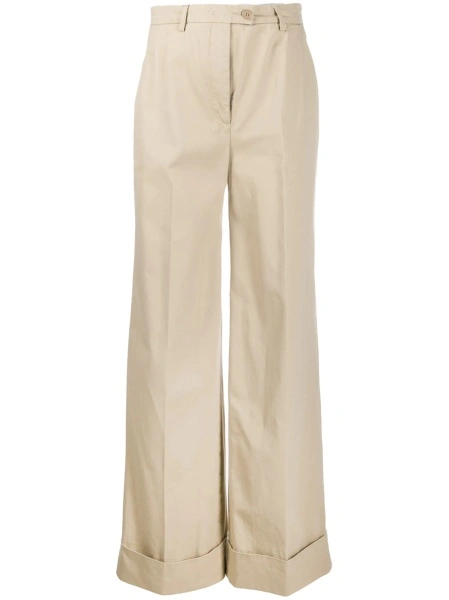 Pantaloni talie inalta Aspesi neutri