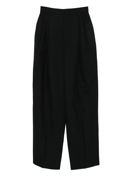 Pantaloni talie inalta Moschino negri din lana