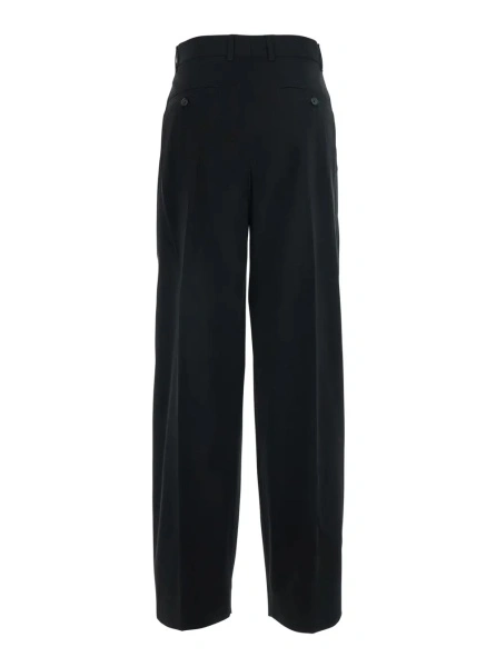 Pantaloni TOTEME negri din bumbac