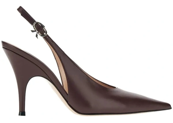 Pantofi cu toc Gianvito Rossi rosii din piele