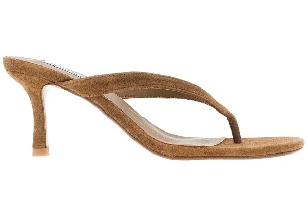 Pantofi 'Farah' suede leather heeled slides