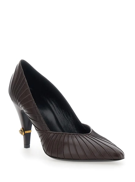 Pantofi GIANNI PUMP LEATHER Brown Leather Pumps for Women