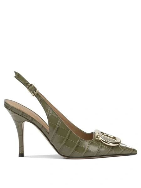 Pantofi "Sara Croc 65MM" Slingback