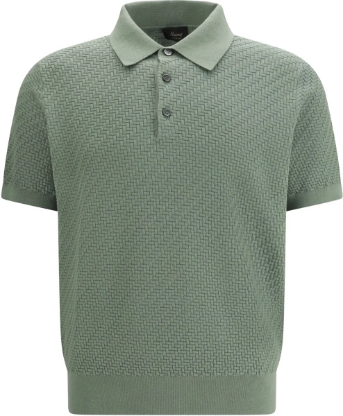 Polo Shirt with woven pattern