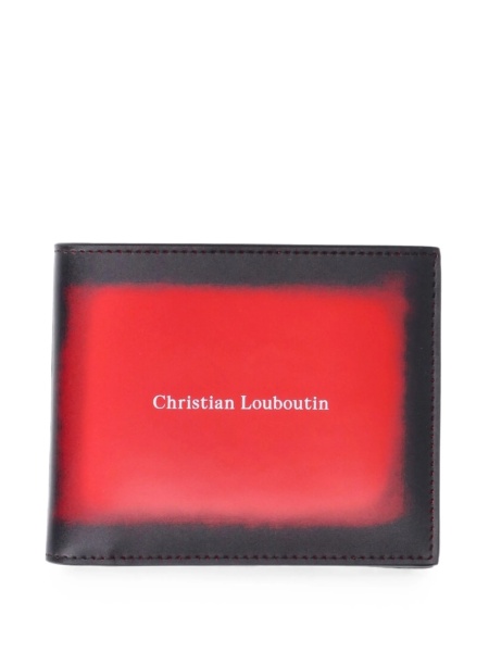 Portofel Christian Louboutin rosu din piele