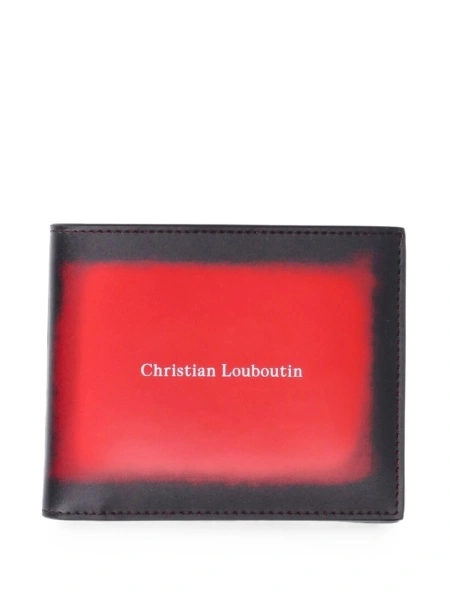 Portofel Christian Louboutin rosu din piele