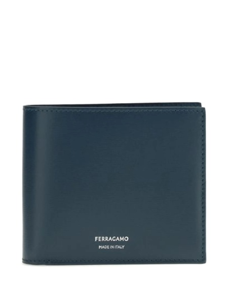 Portofel Ferragamo albastru din piele