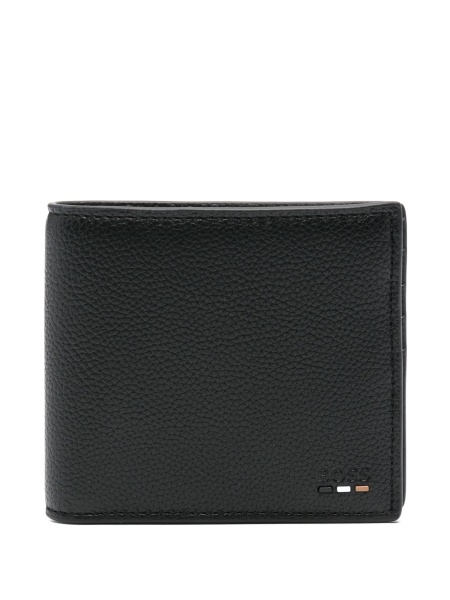 Portofel Hugo Boss negru din poliuretan si polyester