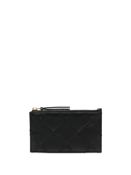 Portofel Tory Burch fleming negru din piele