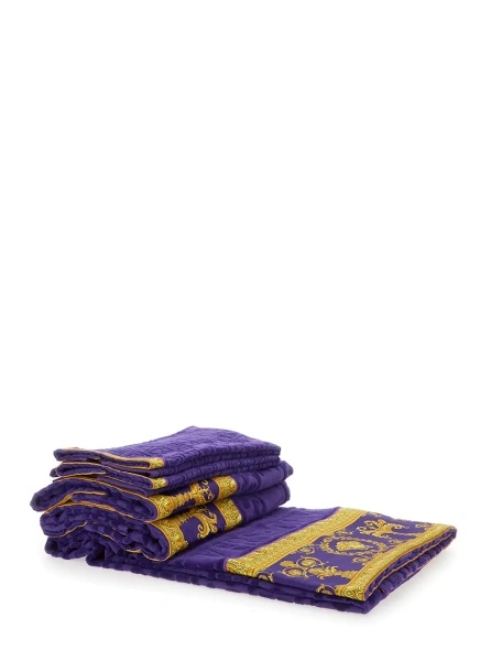 Prosoape de baie VERSACE HOME mov din bumbac