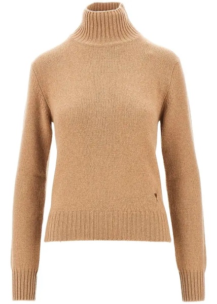 Pulover Cashmere standing collar sweater