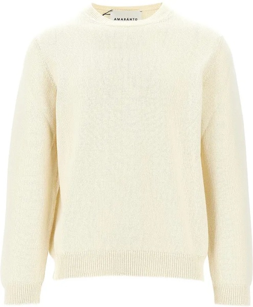 Pulover Cotton sweater with distressed finishes