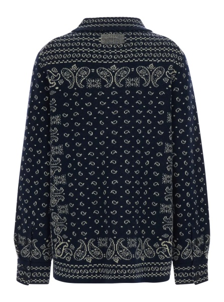 Pulover Long Sleeve Shirt with Flaps in Blue