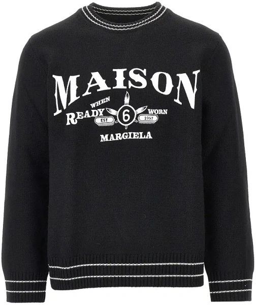Pulover MM6 Maison Margiela negru