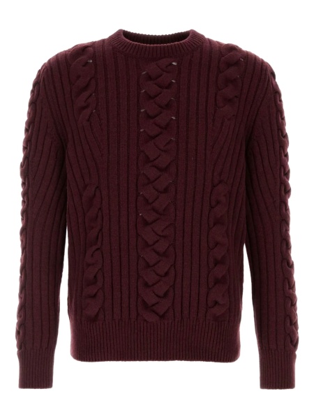 Pulover tricotat Alexander McQueen rosu