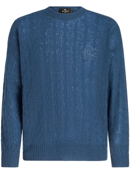 Pulover tricotat ETRO albastru