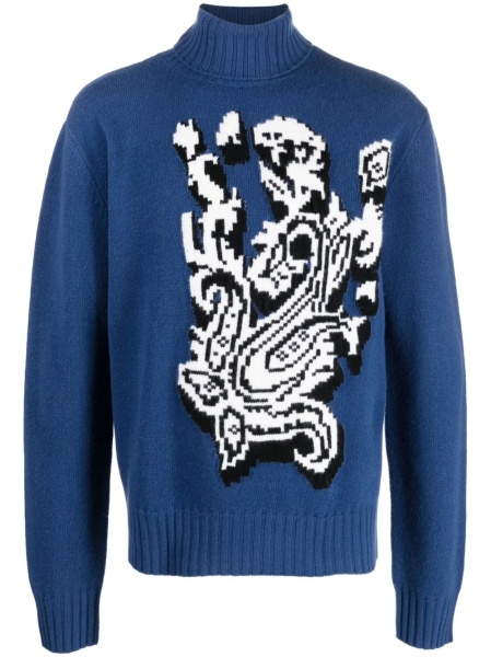 Pulover tricotat ETRO albastru