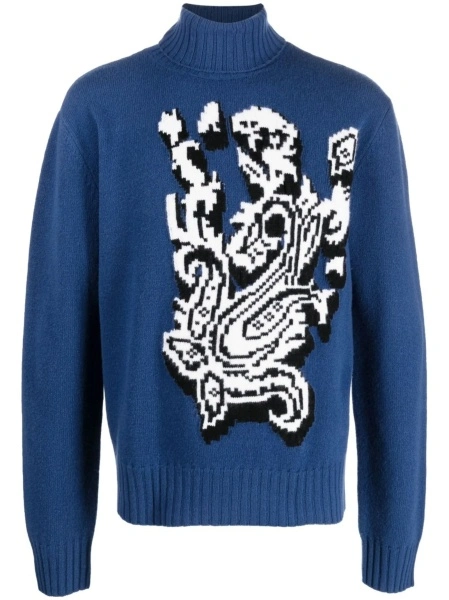 Pulover tricotat ETRO albastru