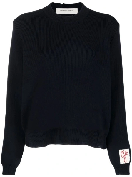 Pulover tricotat Golden Goose albastru