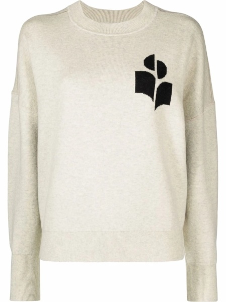 Pulover tricotat ISABEL MARANT ETOILE gri