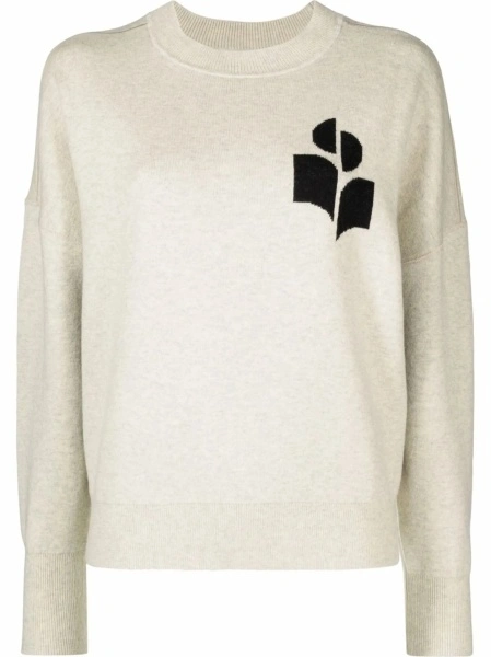 Pulover tricotat ISABEL MARANT ETOILE gri
