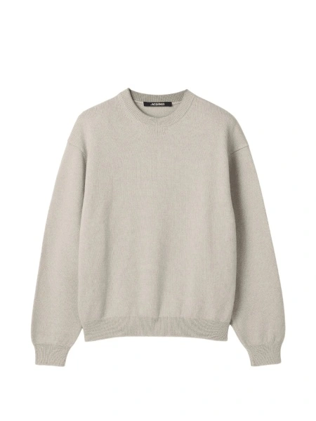 Pulover tricotat JACQUEMUS neutru